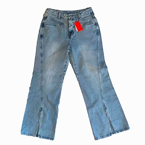 Cider Denim - Nwt Cider brand wide leg split hem jeans sz m